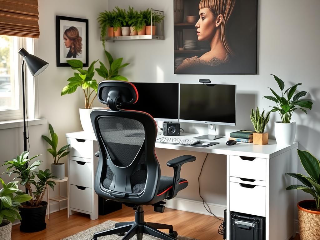 Professionelles Home-Office-Setup für Remote Work